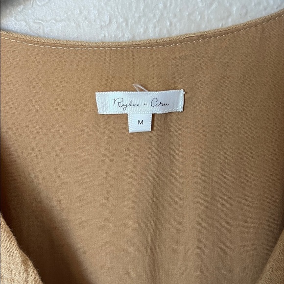 Rylee & cru beige gauzy cotton midi wrap dress - Picture 5 of 12